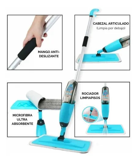 TRAPERO DE MICROFIBRA ROCIADOR - SPRAY MOP