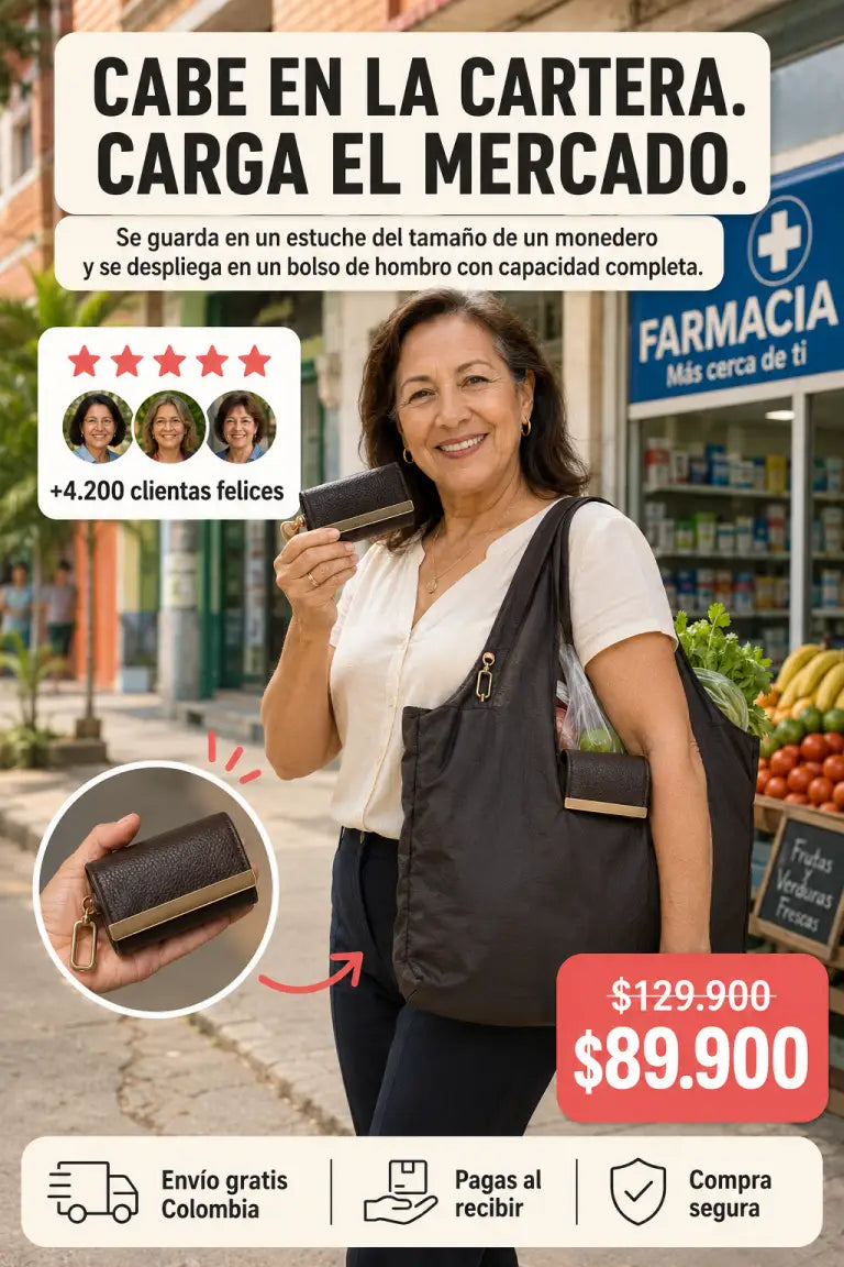 Bolso de manos enrollable