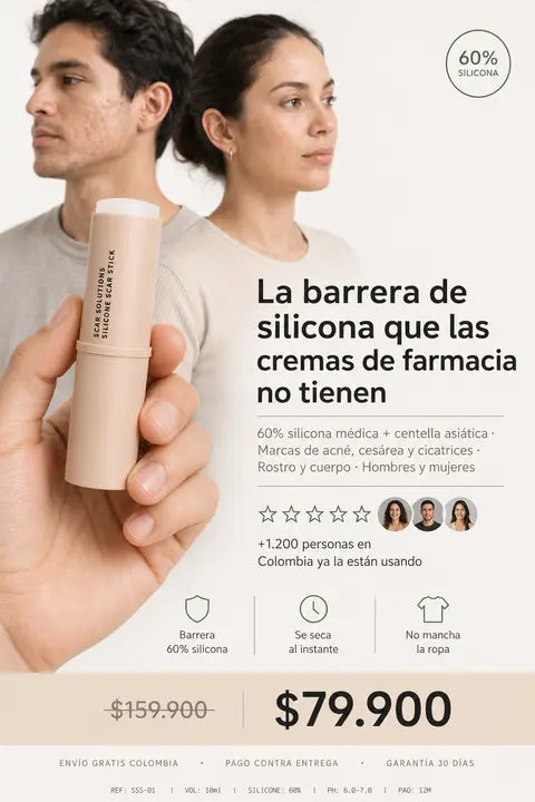 Barra de silicona para cicatrices