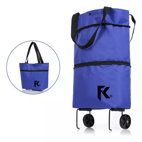 CARRITO DE COMPRAS PEGABLE CON RUEDAS (A)