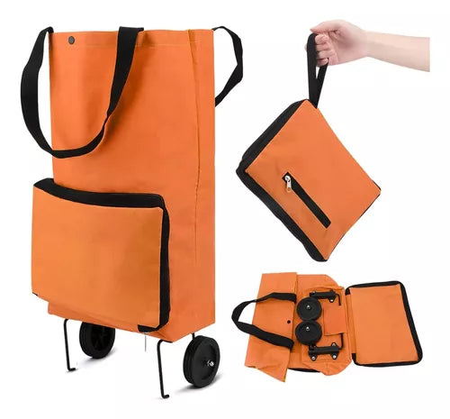 CARRITO DE COMPRAS PEGABLE CON RUEDAS (A)