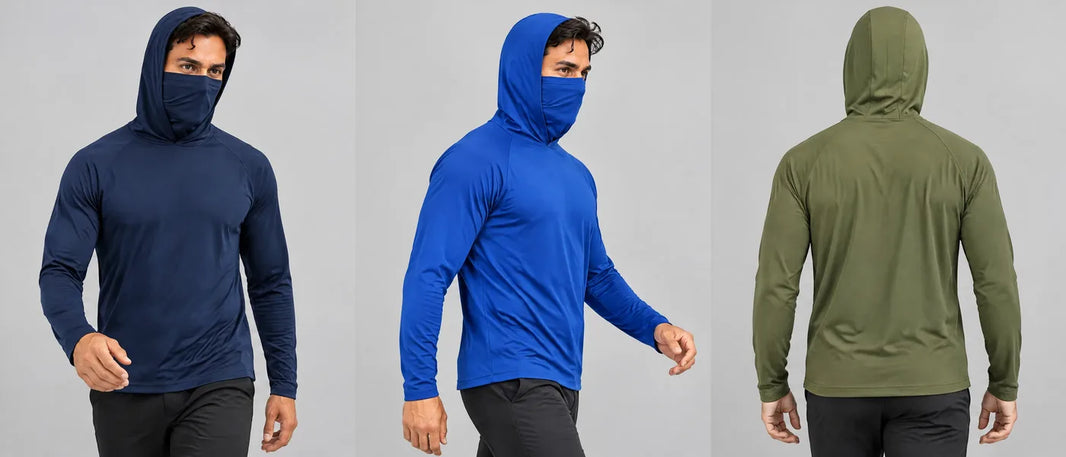 Camiseta de Trabajo con Capota y Cuello Protector