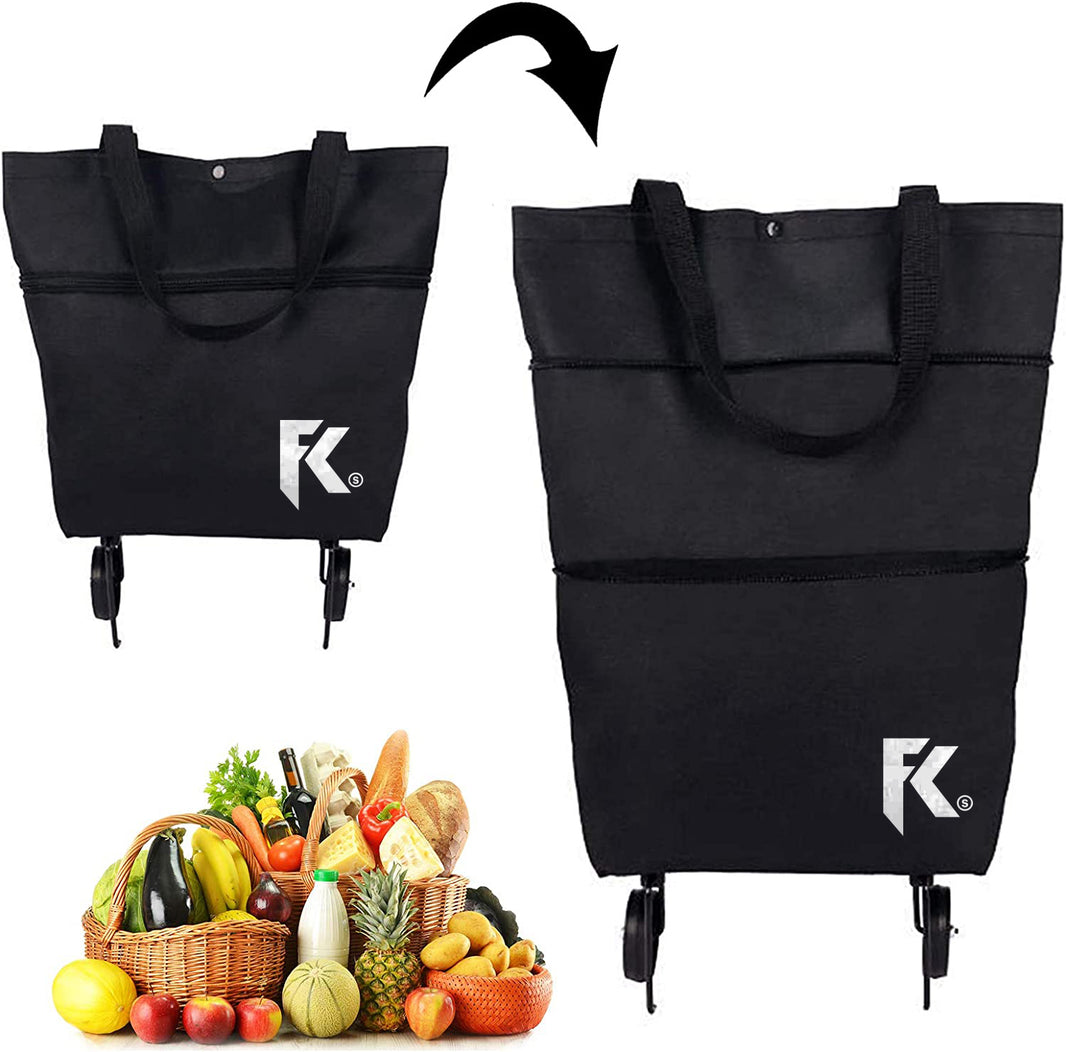 CARRITO DE COMPRAS PEGABLE CON RUEDAS (C)