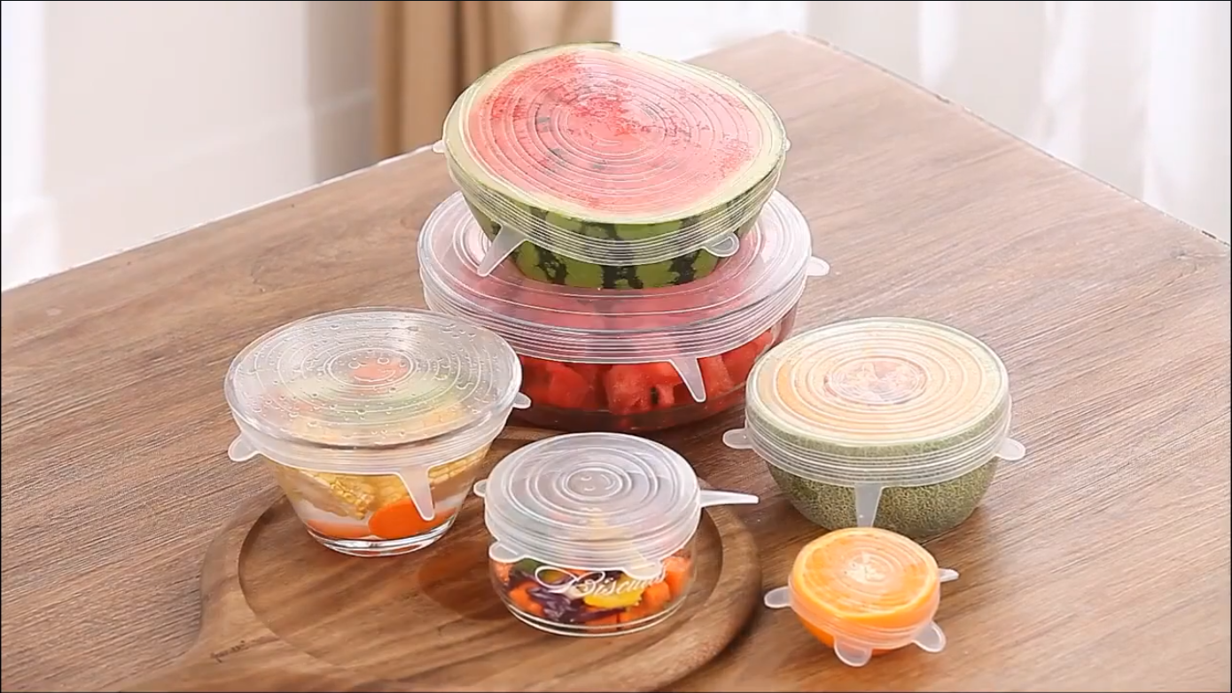 TAPAS DE SILICONA MULTIUSOS - SET DE 6